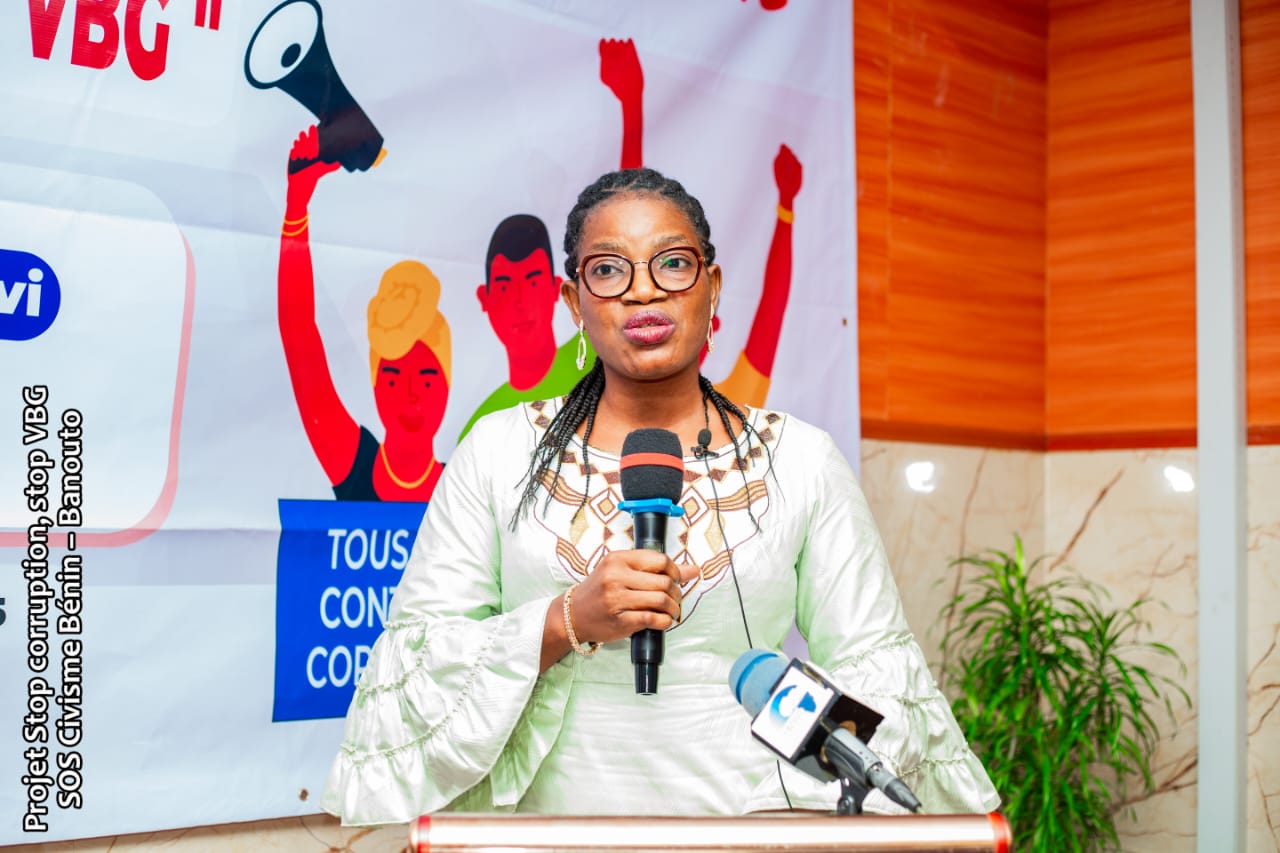 La représentante du Consortium SOS Civisme Bénin-Banouto
